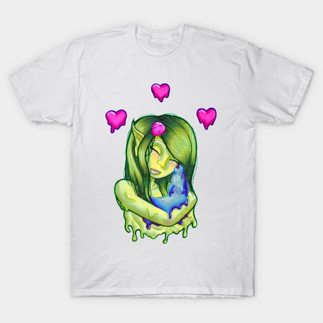 Gooey Kisses (WB) T-Shirt by MB's Workshop